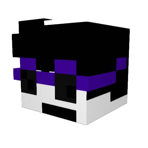 JB__8 Minecraft avatar head, 3D render