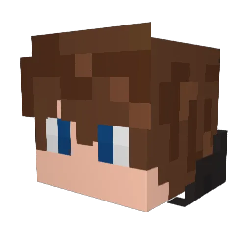 JBahls14 Minecraft avatar head, 3D render