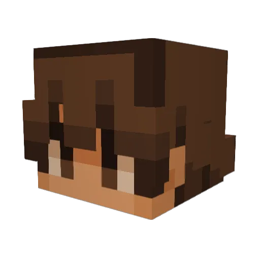 JBbangers Minecraft avatar head, 3D render