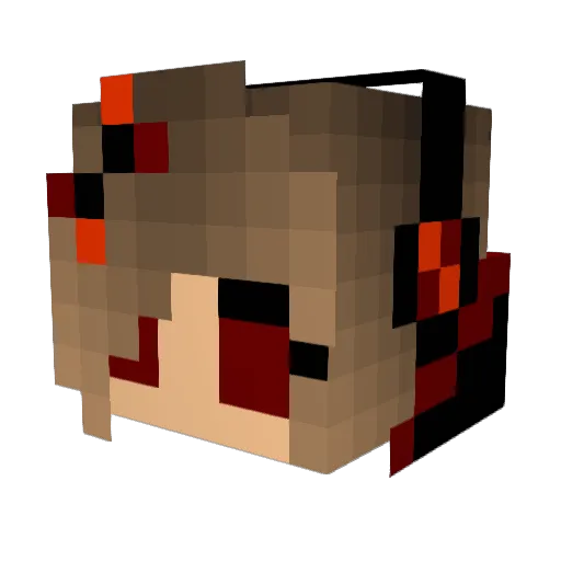 JBean16 Minecraft avatar head, 3D render