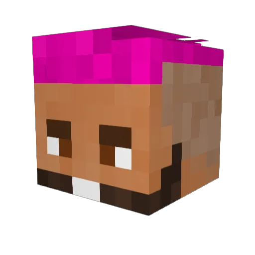 JBenny32 Minecraft avatar head, 3D render