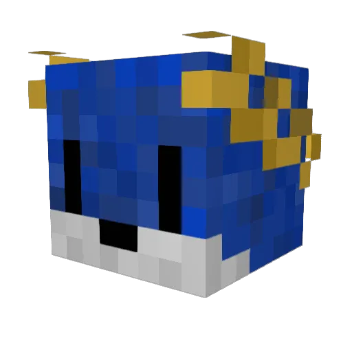 JBernad_3 Minecraft avatar head, 3D render