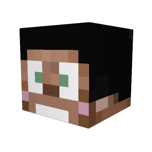 JBetts80 Minecraft avatar head, 3D render