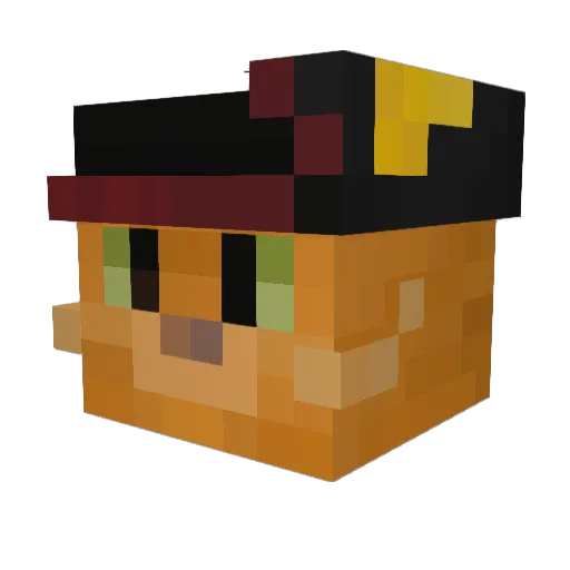 JBking24 Minecraft avatar head, 3D render