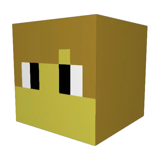 JBlackwell Minecraft avatar head, 3D render