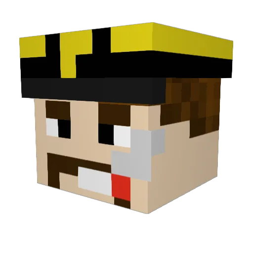 JBnotJBiebs Minecraft avatar head, 3D render