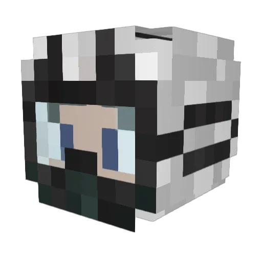 JBoland Minecraft avatar head, 3D render