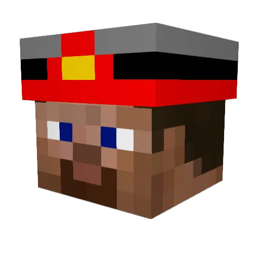 JBont07 Minecraft avatar head, 3D render
