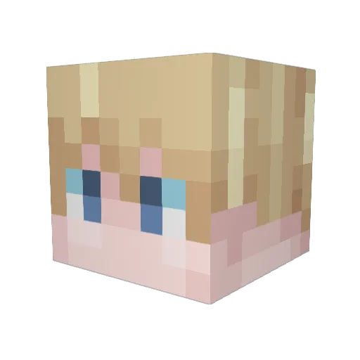 JBoscoN Minecraft avatar head, 3D render