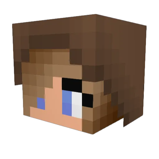 JBsDrln Minecraft avatar head, 3D render