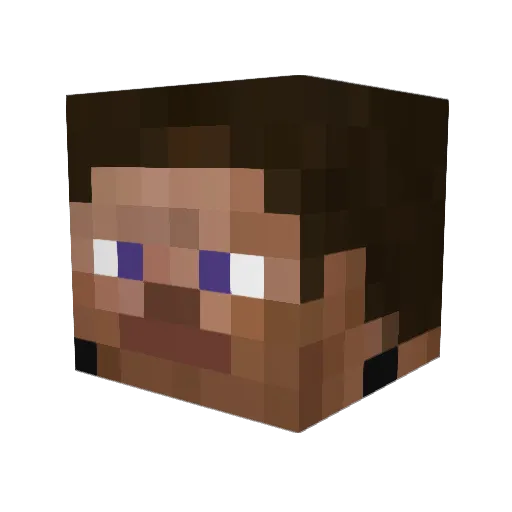JBuilder8 Minecraft avatar head, 3D render