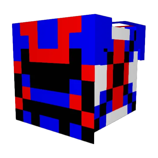 JC5100 Minecraft avatar head, 3D render