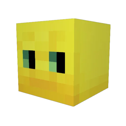 JC91890 Minecraft avatar head, 3D render