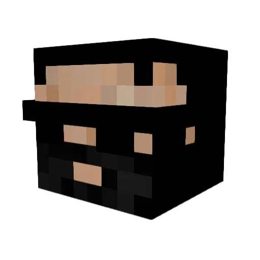JCA_Flo Minecraft avatar head, 3D render