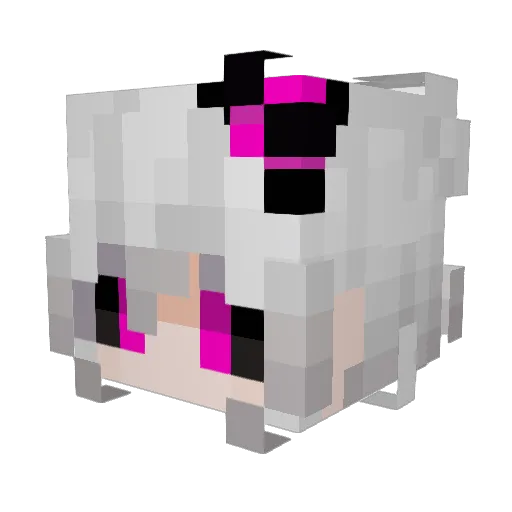 JCBR_99 Minecraft avatar head, 3D render