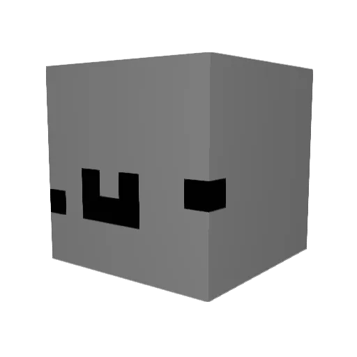 JCC2323 Minecraft avatar head, 3D render