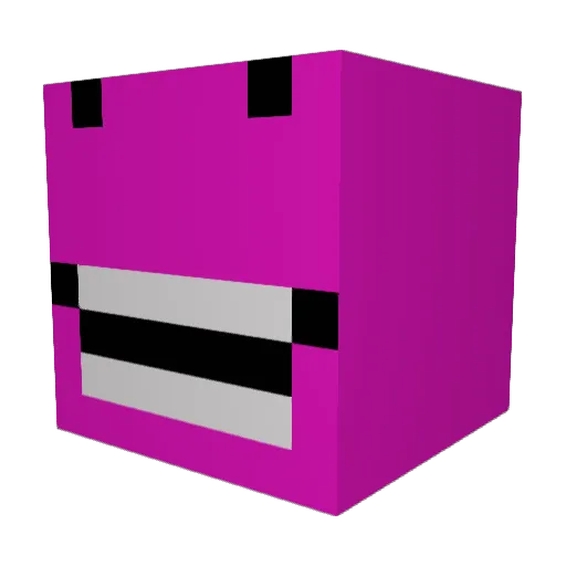 JCD1129 Minecraft avatar head, 3D render