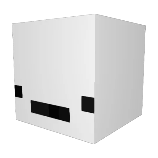 JCG000777 Minecraft avatar head, 3D render