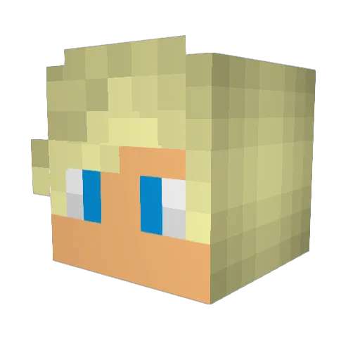 JCJcody Minecraft avatar head, 3D render