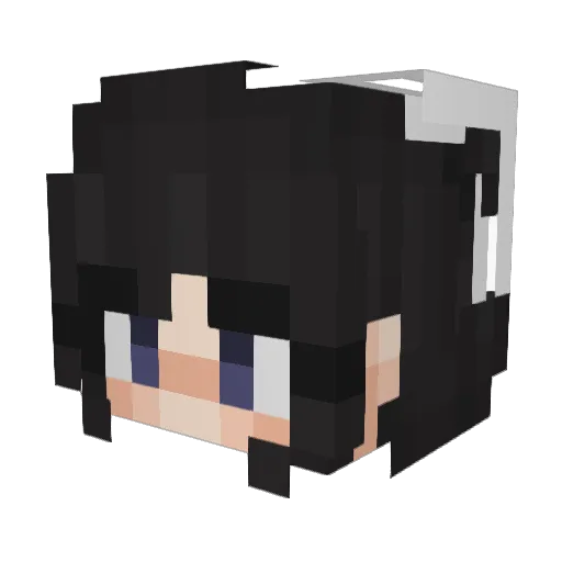 JCK217 Minecraft avatar head, 3D render