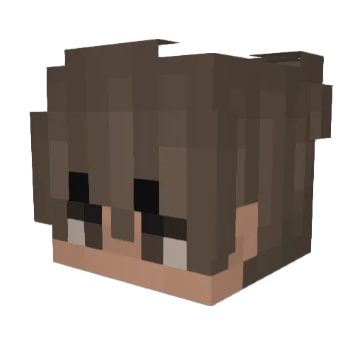 JCMC1 Minecraft avatar head, 3D render