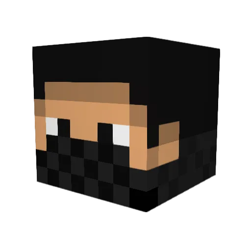 JCOCO99 Minecraft avatar head, 3D render