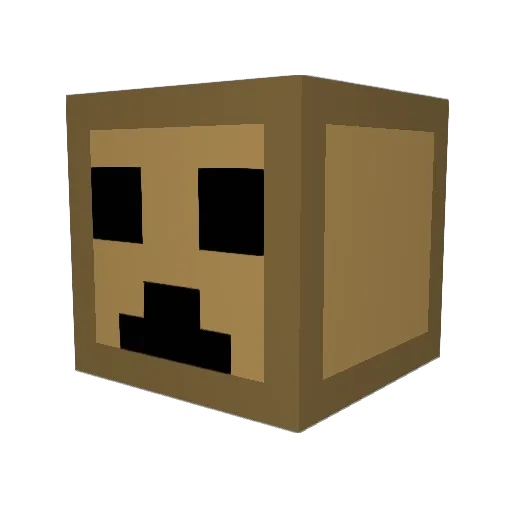 JCTechnic Minecraft avatar head, 3D render