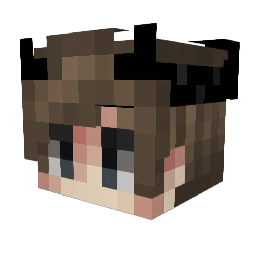JCVD_Abe Minecraft avatar head, 3D render