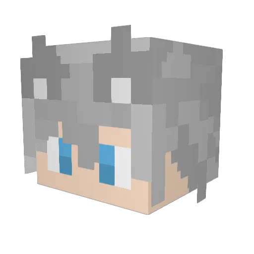 JCXC01 Minecraft avatar head, 3D render