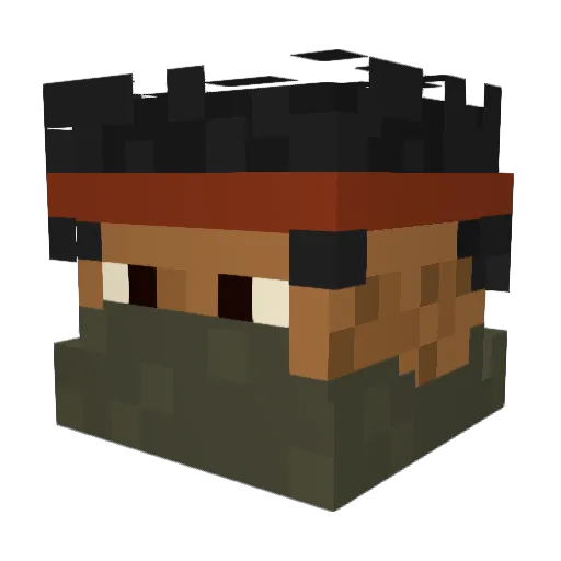 JCXJC21 Minecraft avatar head, 3D render