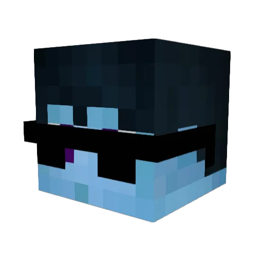 JCexe Minecraft avatar head, 3D render