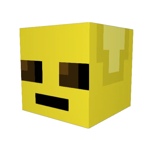 JCraft029 Minecraft avatar head, 3D render