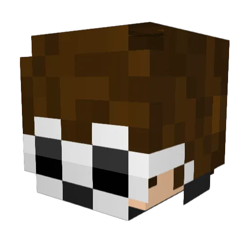 JD1zzl3 Minecraft avatar head, 3D render