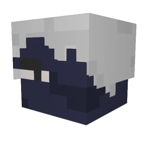 JD2lit Minecraft avatar head, 3D render