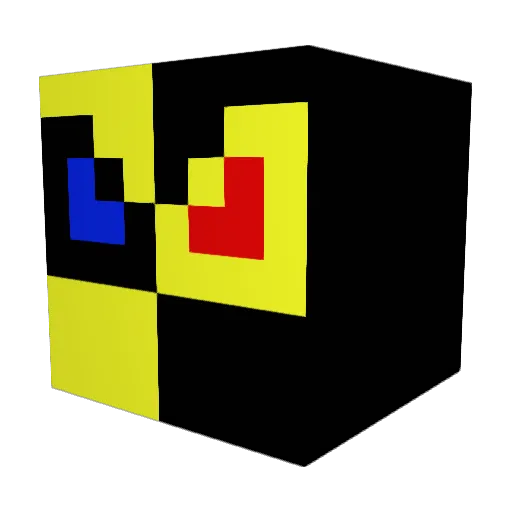 JD3live Minecraft avatar head, 3D render