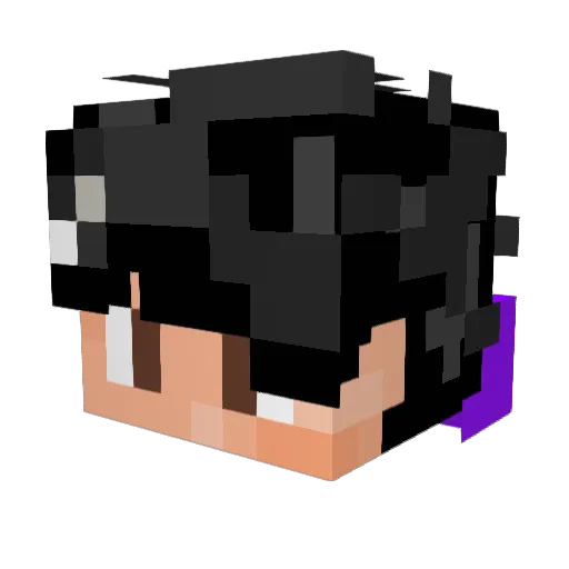 JD6551 Minecraft avatar head, 3D render