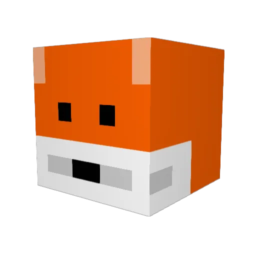 JD8631 Minecraft avatar head, 3D render