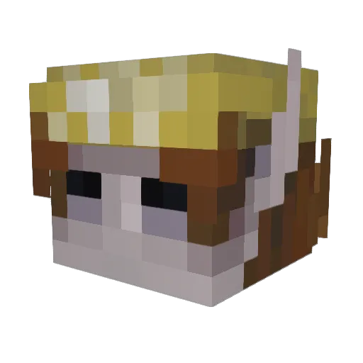 JDAR2R Minecraft avatar head, 3D render