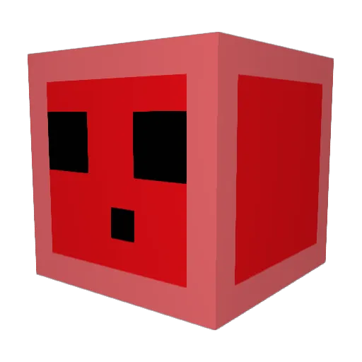 JDA_510 Minecraft avatar head, 3D render