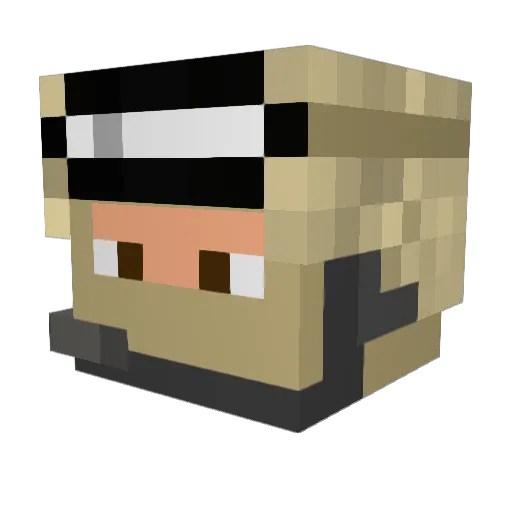 JDBest45 Minecraft avatar head, 3D render