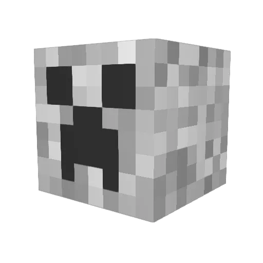 JDC140 Minecraft avatar head, 3D render