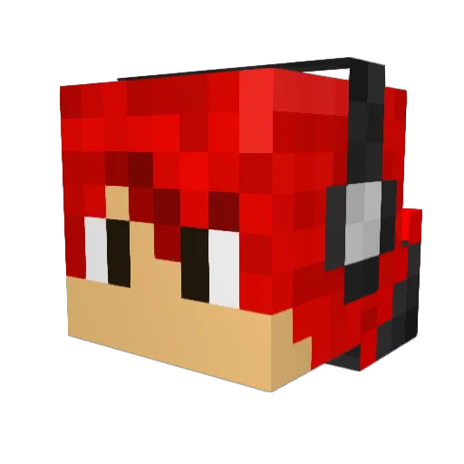 JDDemonslayer Minecraft avatar head, 3D render