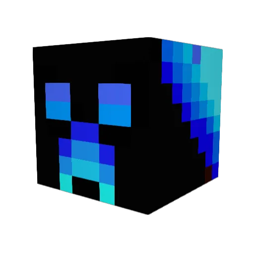JDFD Minecraft avatar head, 3D render