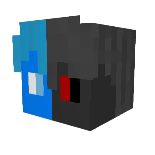 JDFgamer Minecraft avatar head, 3D render