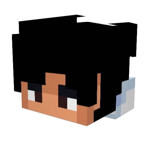 JDGamerz Minecraft avatar head, 3D render