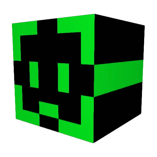 JDJ50105 Minecraft avatar head, 3D render