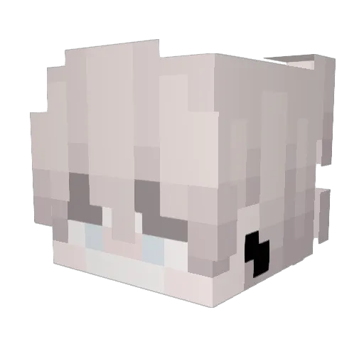 JDJD Minecraft avatar head, 3D render