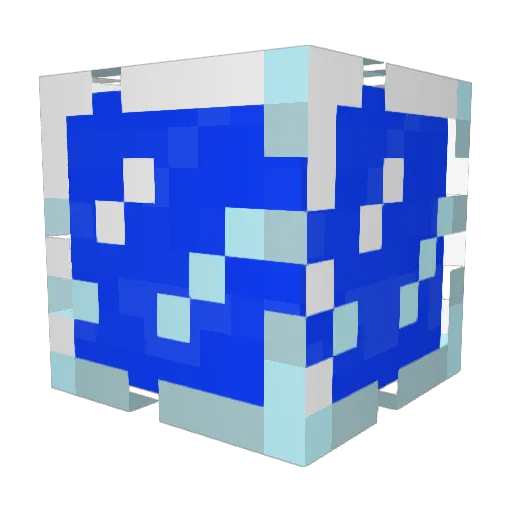 JDK0205 Minecraft avatar head, 3D render