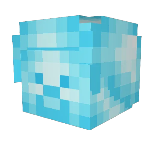 JDK26 Minecraft avatar head, 3D render