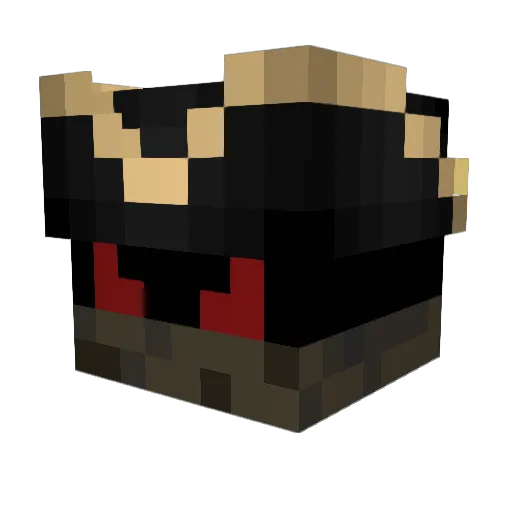 JDKINETON Minecraft avatar head, 3D render